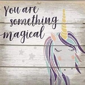 6" square unicorn decor